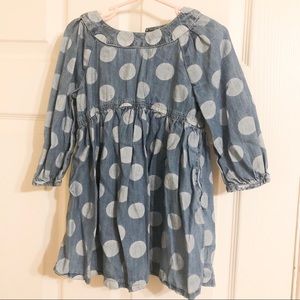Girls BabyGap Polkadot denim dress 3T